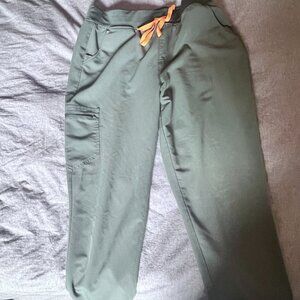 FIGS High Waisted Zamora Jogger Pants Moss - XL Tall